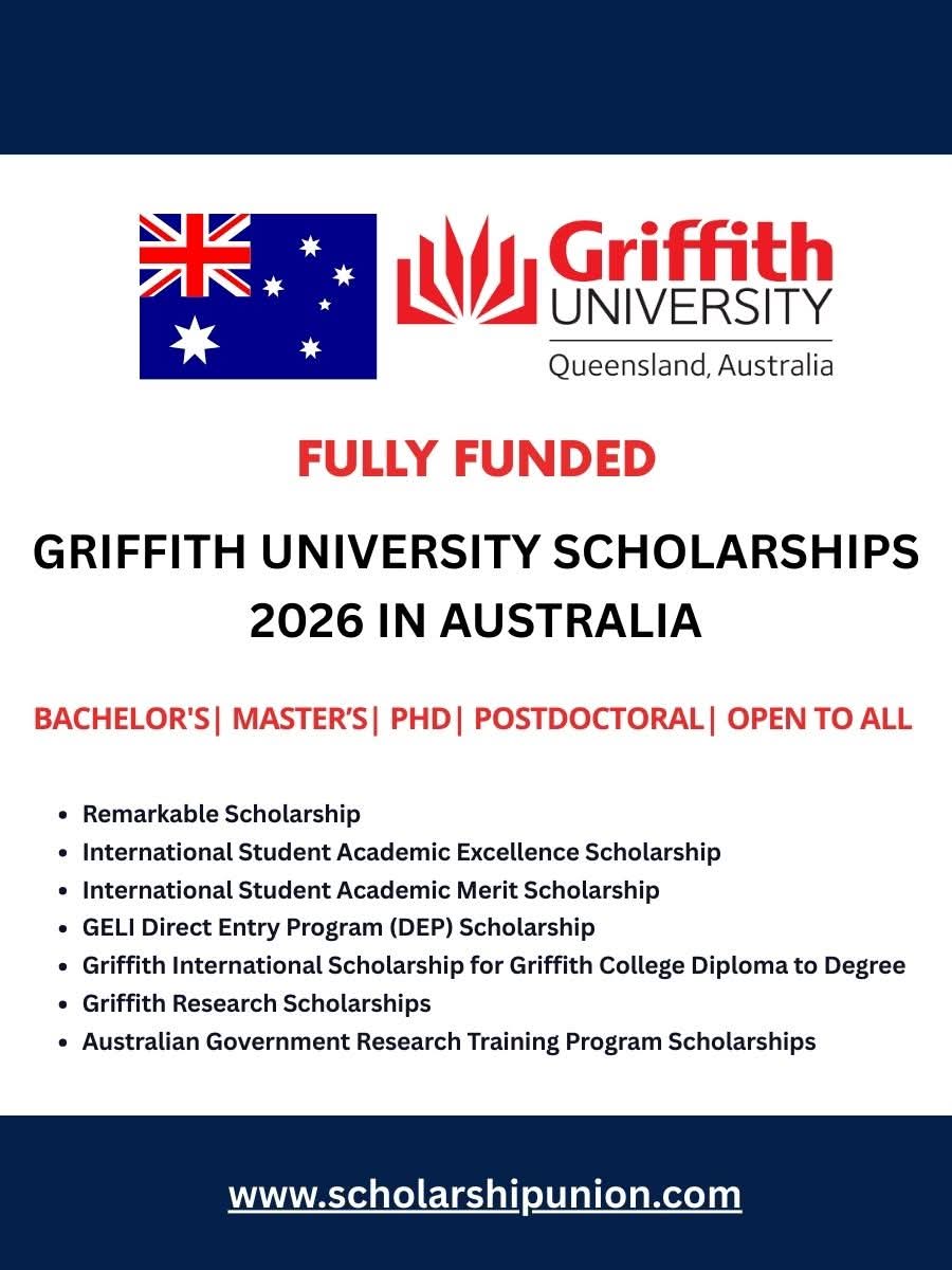 Griffith University Scholarships 2026 in Australia