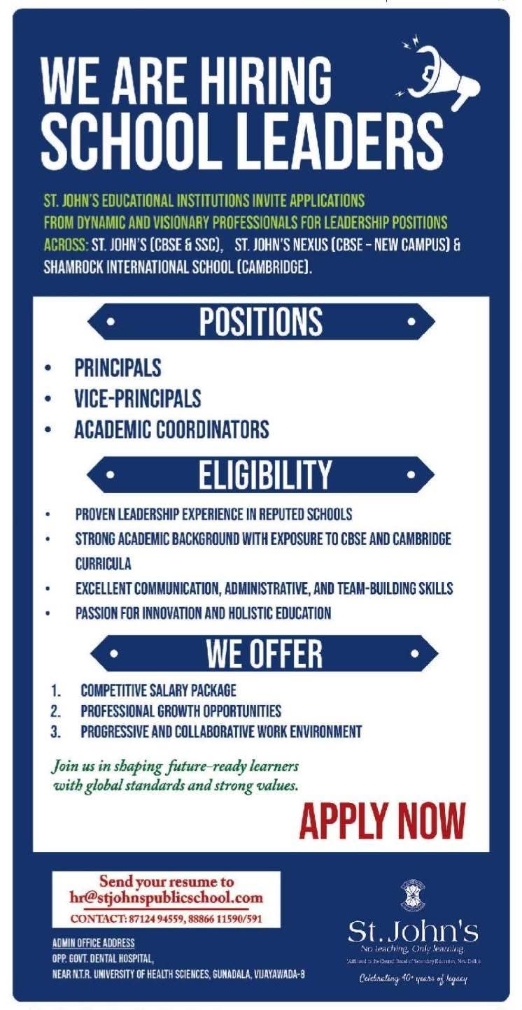 Hiring Principals, Vice-Principals, and Academic Coordinators