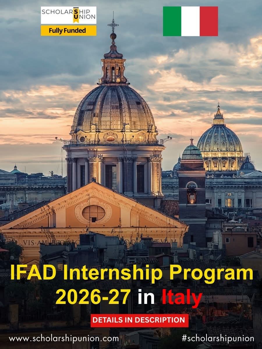 IFAD Internship Program 2026-27 in Italy