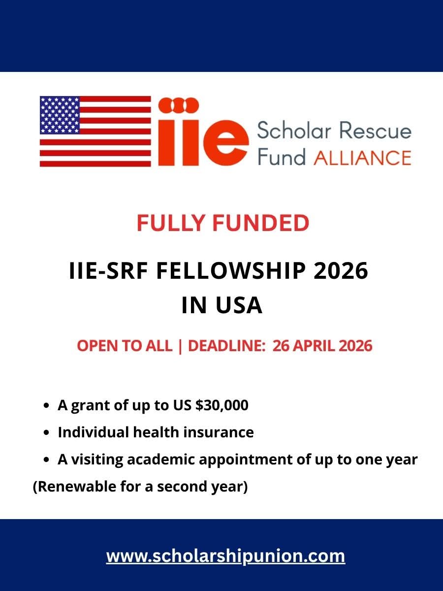 IIE-SRF Fellowship 2026 in USA