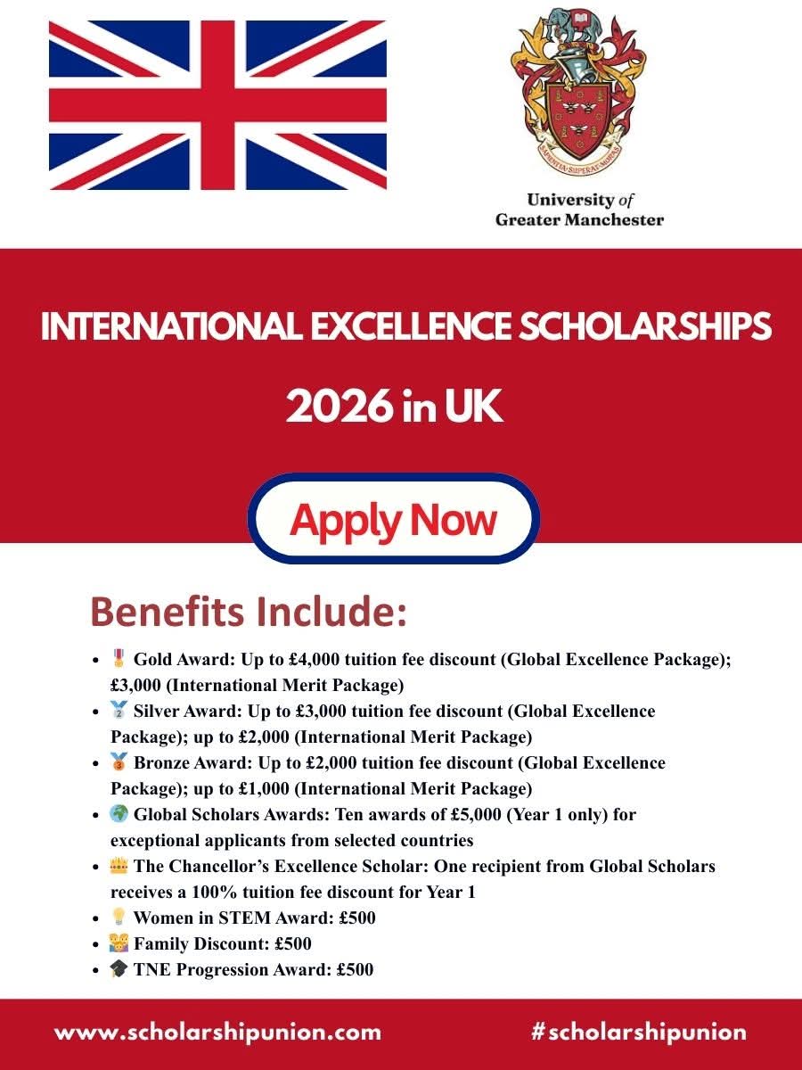 International Excellence Scholarships 2026 In UK