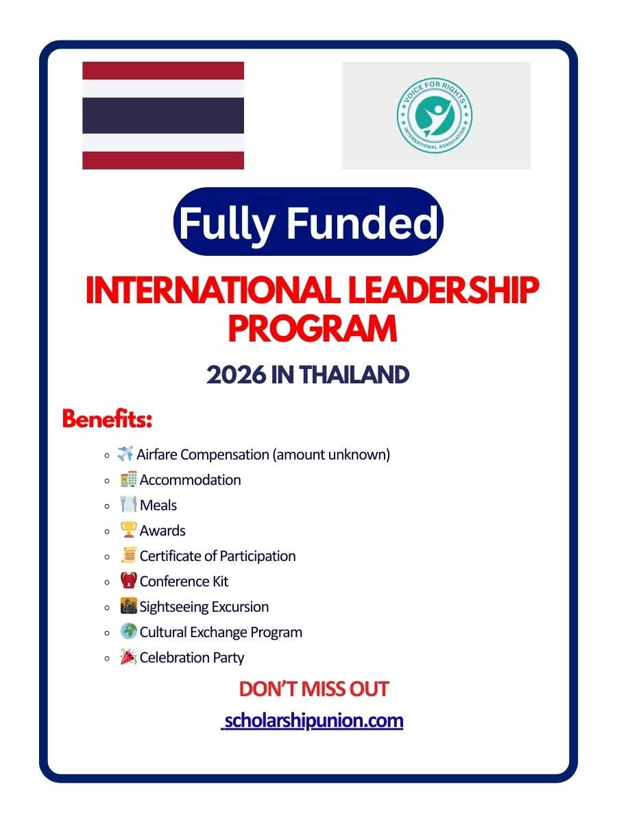 International Leadership Program 2026 In Thailand