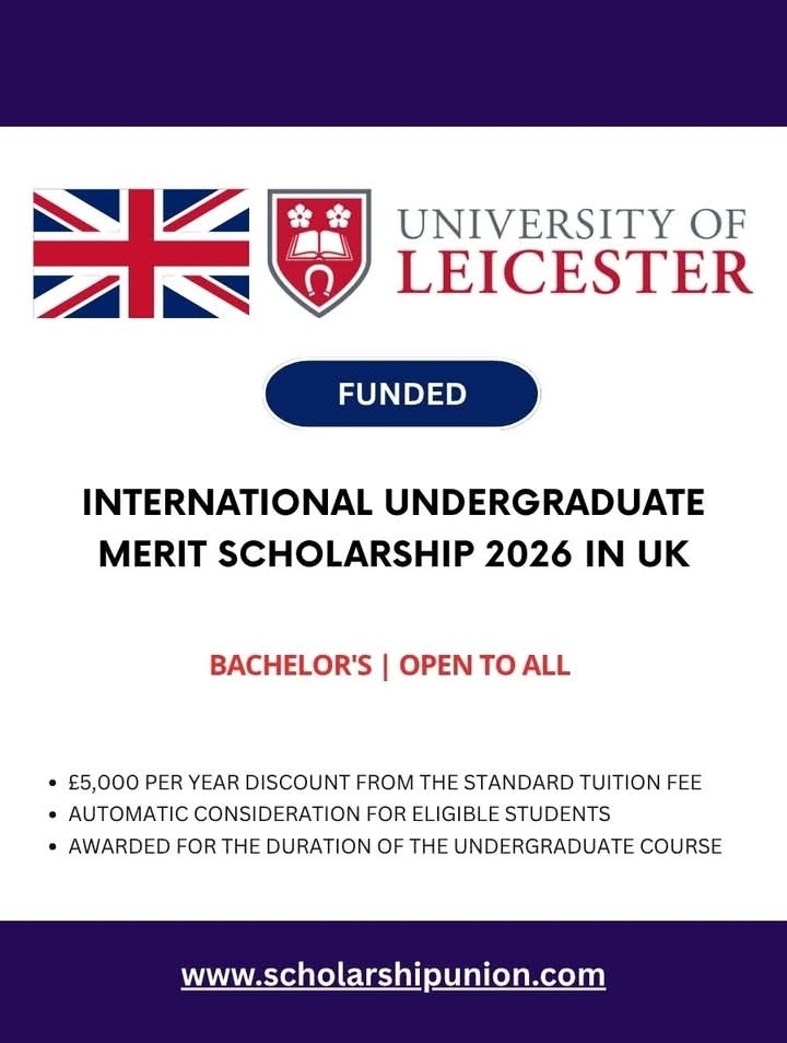 International Undergraduate Merit Scholarship 2026 in UK