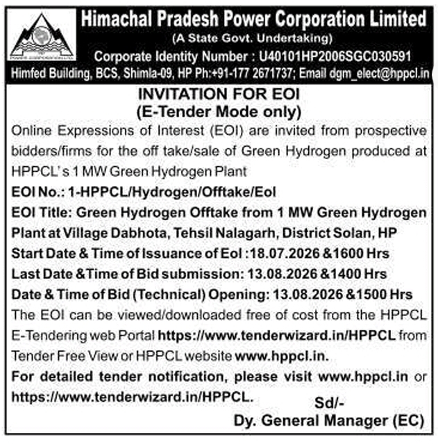 Invitation for EOI: Green Hydrogen Offtake