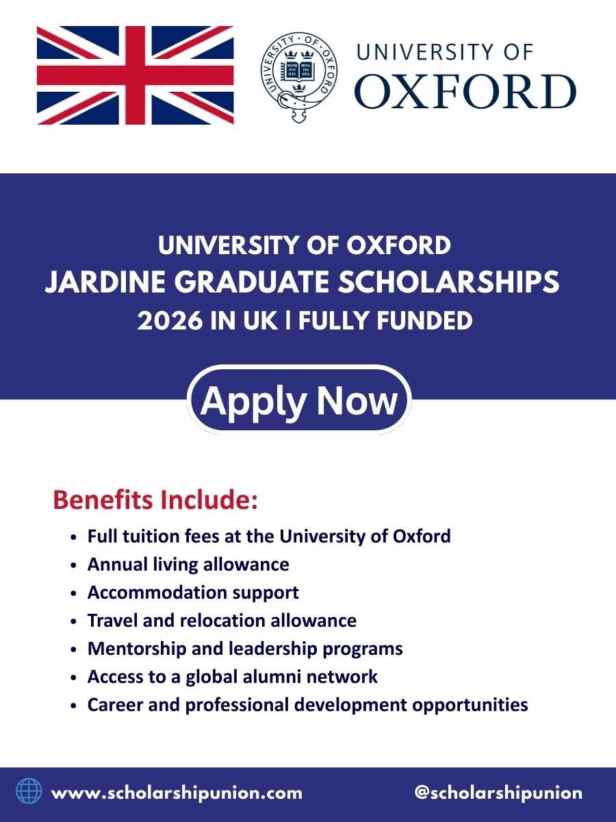Jardine Graduate Scholarships 2026 In UK