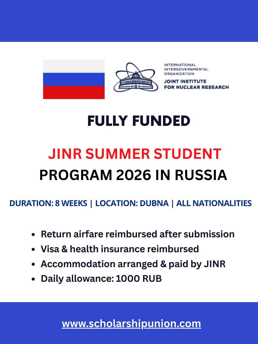JINR Summer Student Program 2026 in Russia