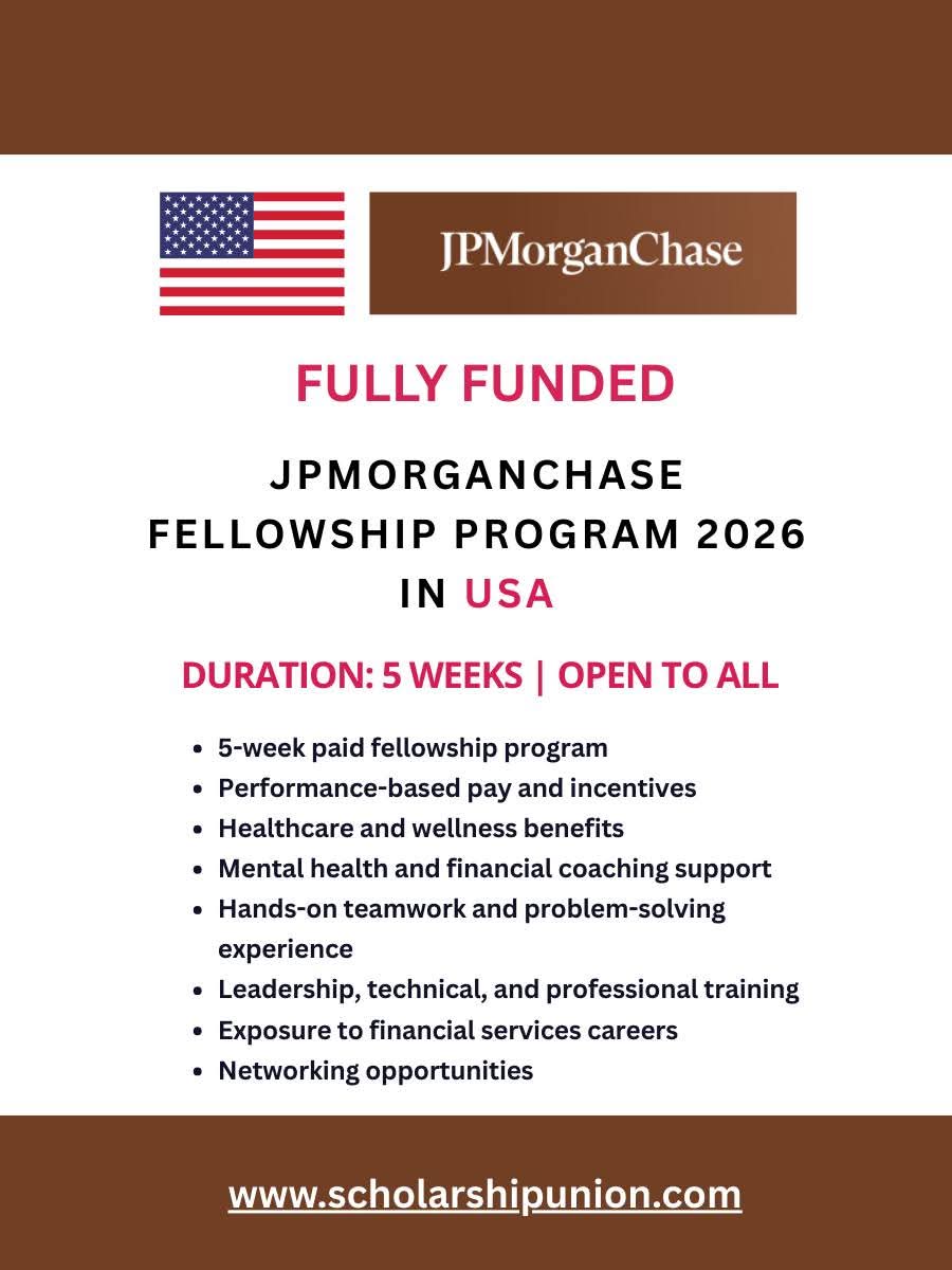 JPMorganChase Fellowship Program 2026 in USA