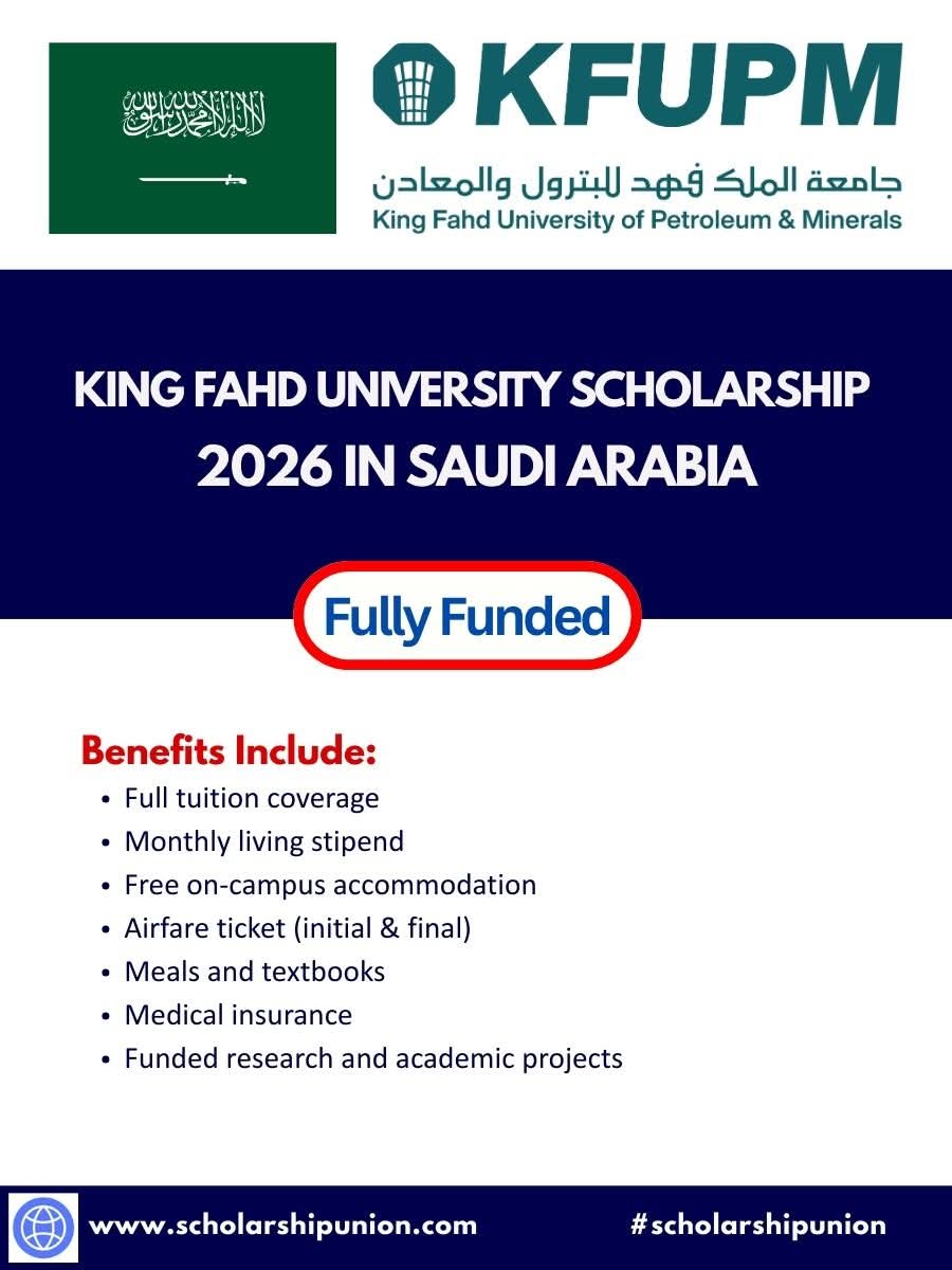 King Fahd University Scholarship 2026 in Saudi Arabia
