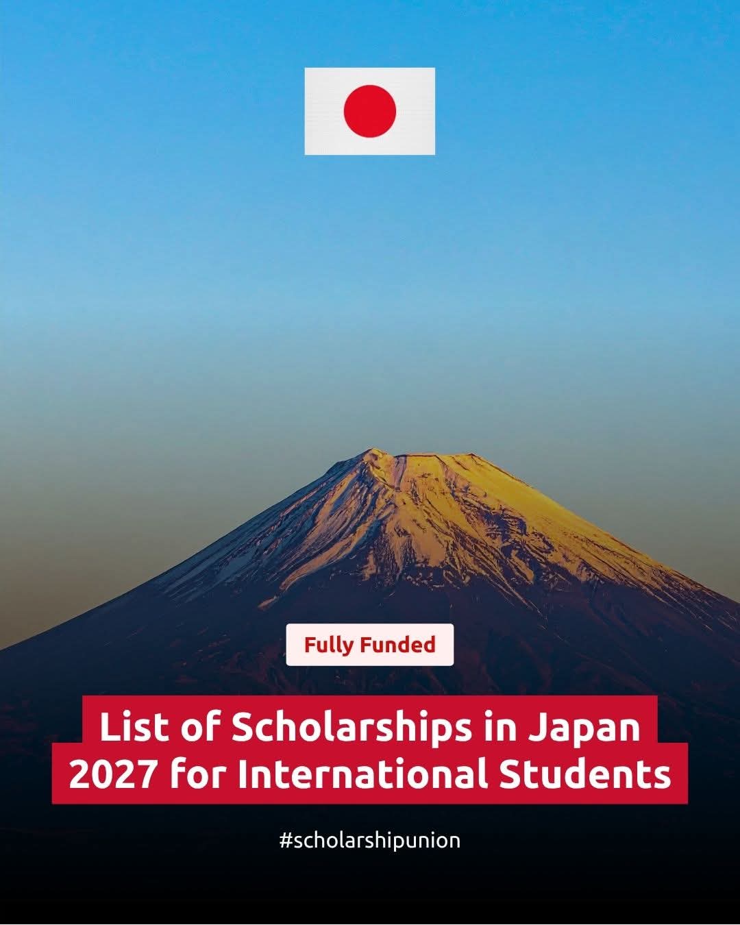 List Of Scholarships in Japan 2027 For International Students