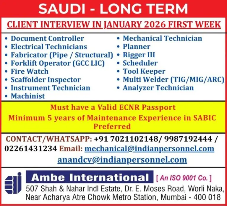 Long-Term Jobs in Saudi Arabia 2026