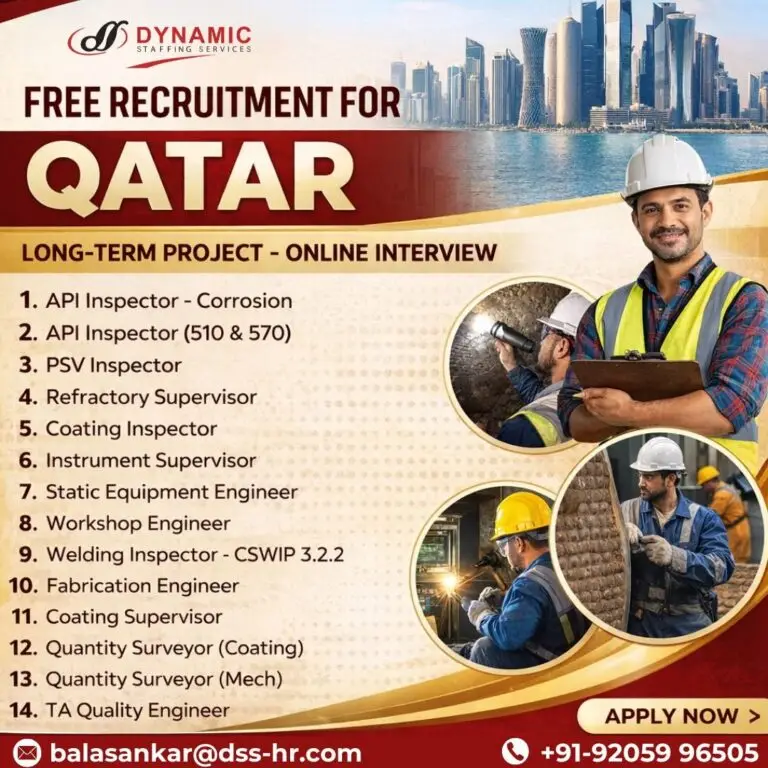 LONG-TERM PROJECT  - JOBS IN QATAR