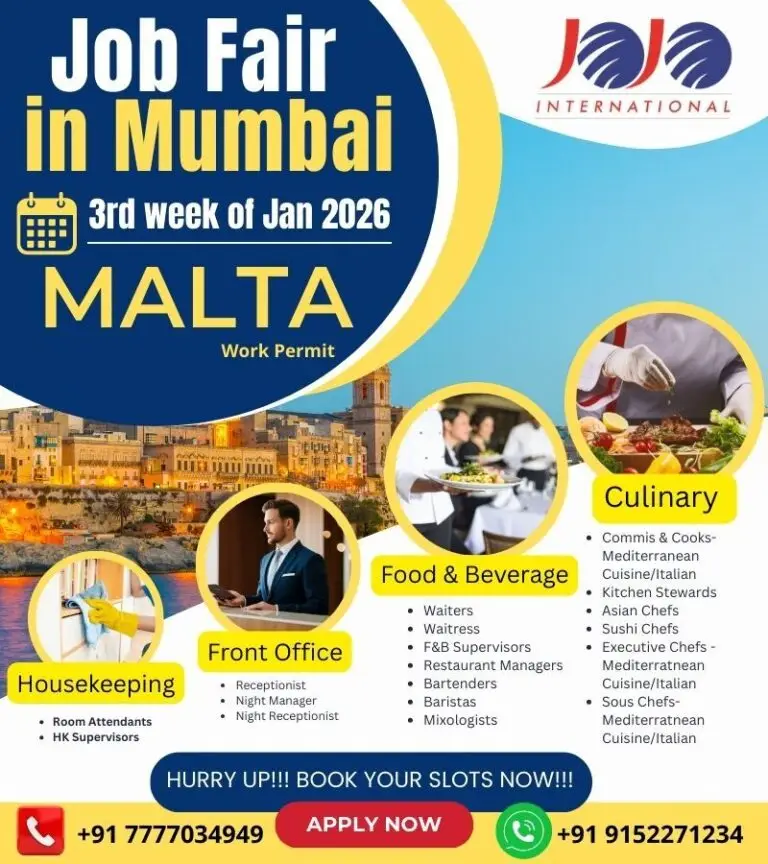 MALTA HOSPITALITY JOBS