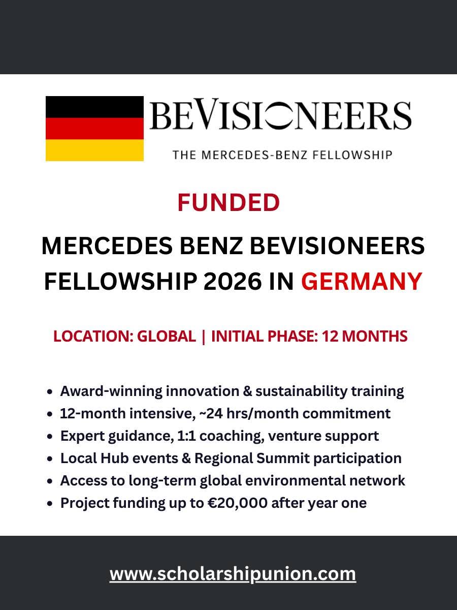 MERCEDES BENZ BEVISIONEERS FELLOWSHIP 2026 IN GERMANY