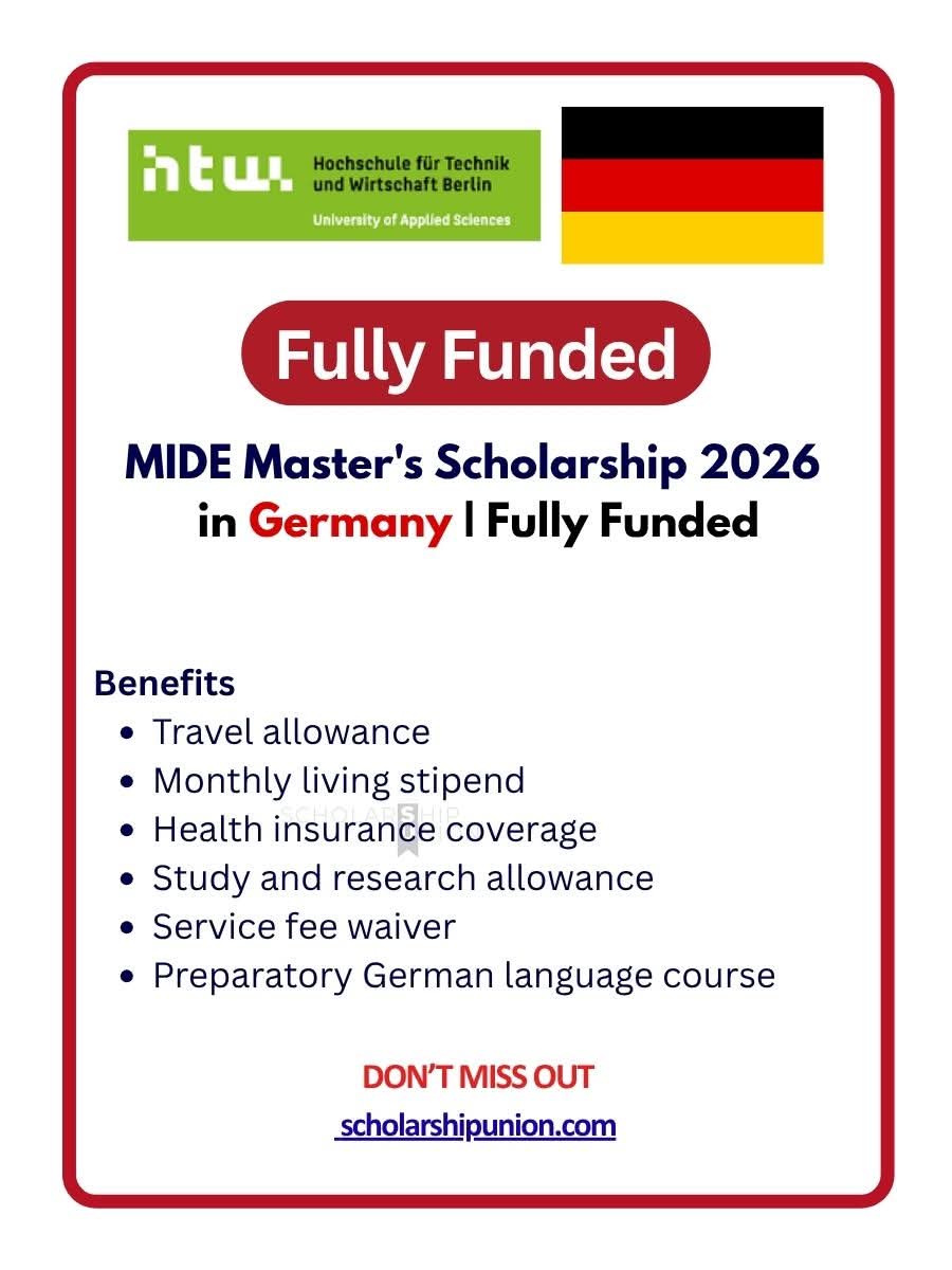 MIDE Master’s Scholarship 2026 in Germany