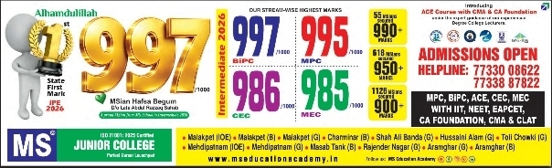 MS Junior College: Admissions Open 2026-27!
