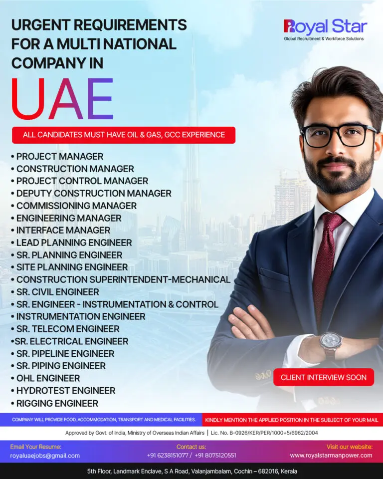 Multinational Company Hiring In UAE
