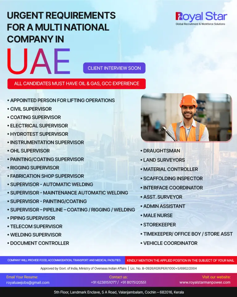 Multinational Company Hiring In UAE