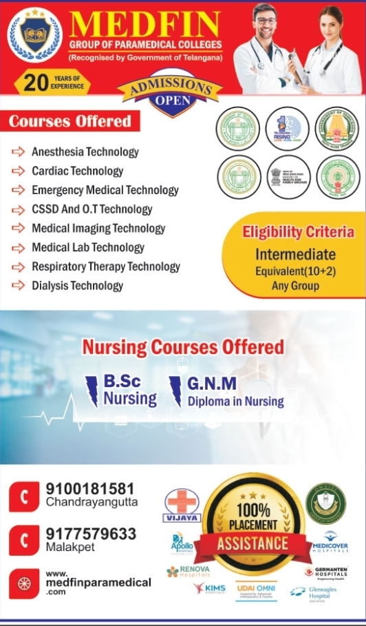 Paramedical & Nursing Admissions: Apply Now