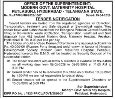 Petlaburj Maternity Hospital Tender: Bio-Medical Waste Management Services