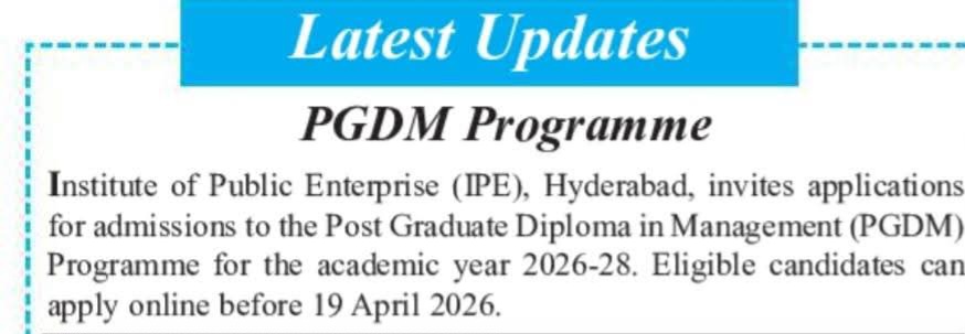 PGDM Admission 2026 At IPE