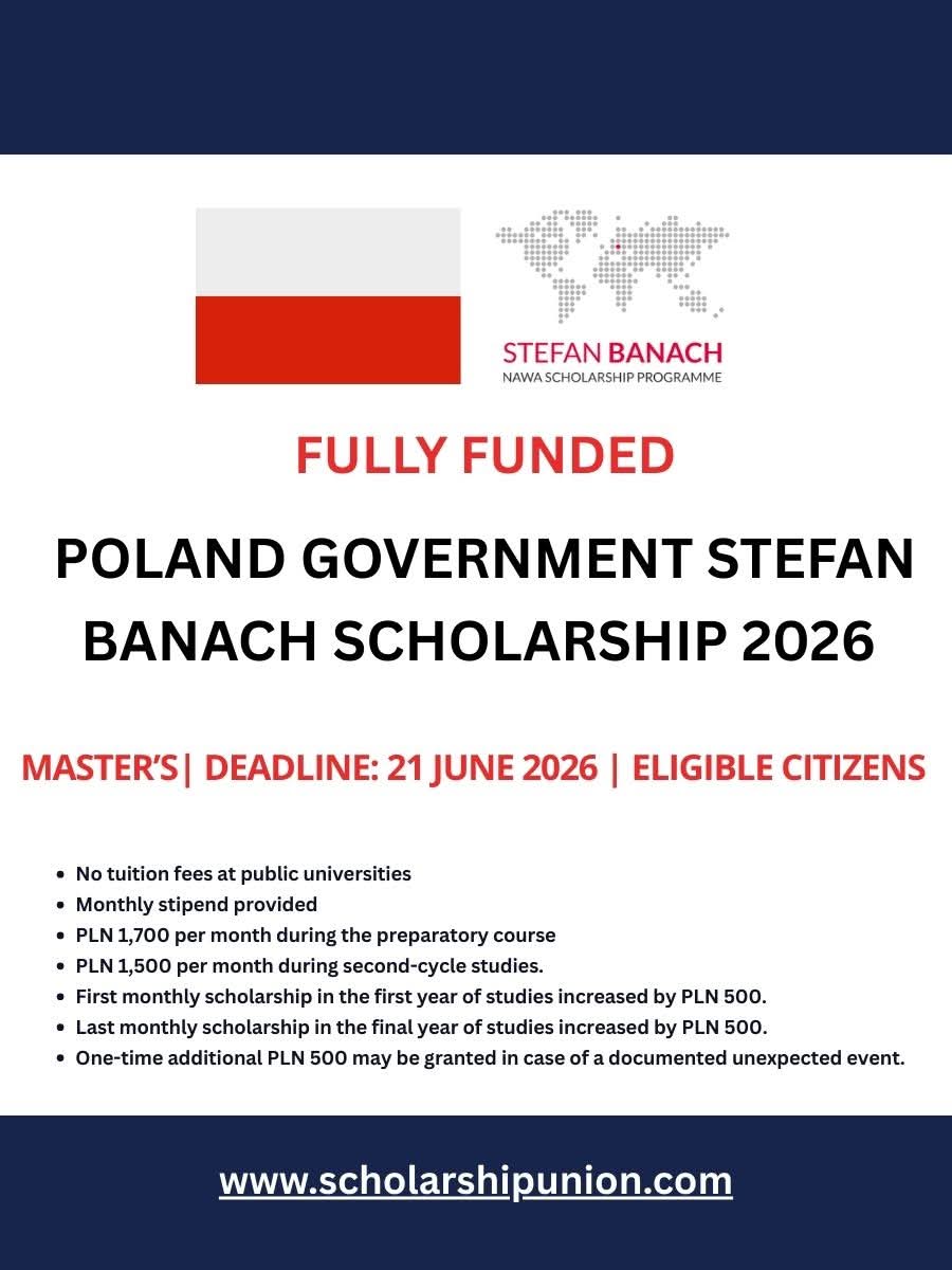 Poland Government Stefan Banach Scholarship 2026