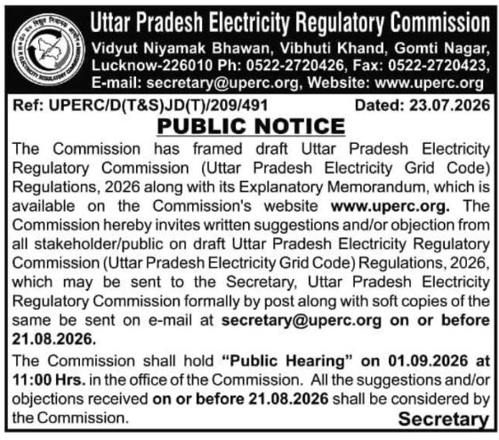 Public Notice: Draft Grid Code Regulations Feedback