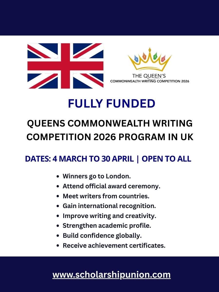 Queen’s Commonwealth Writing Competition 2026 Program in UK