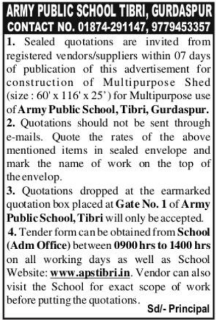 Quotation Notice: Multipurpose Shed Construction
