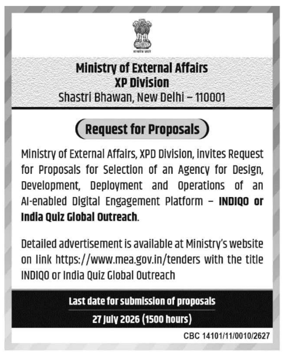 RFP Notice: MEA AI-Enabled Digital Engagement Platform