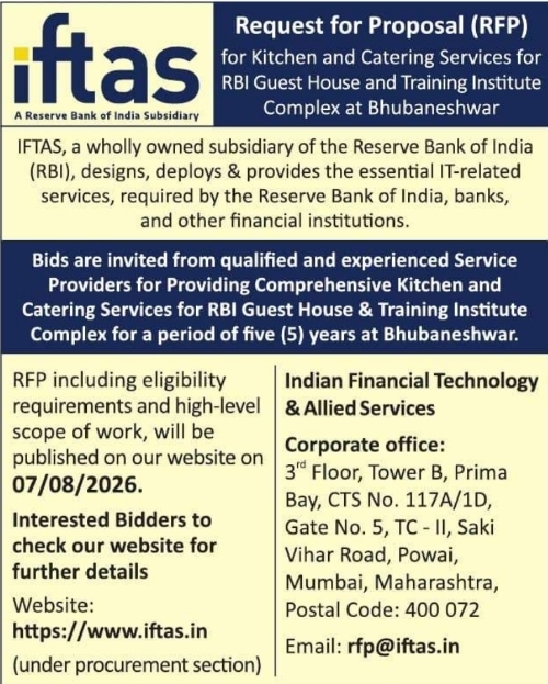 RFP Notice for Kitchen and Catering Services