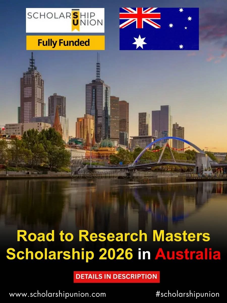 Road to Research Masters Scholarship 2026 in Australia