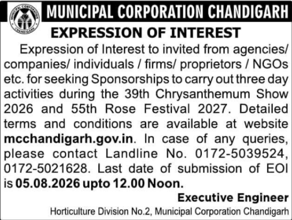 Tender Notice: Expression of Interest for Event Sponsorship