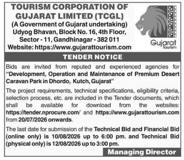 Tender Notice: Premium Desert Caravan Park Development