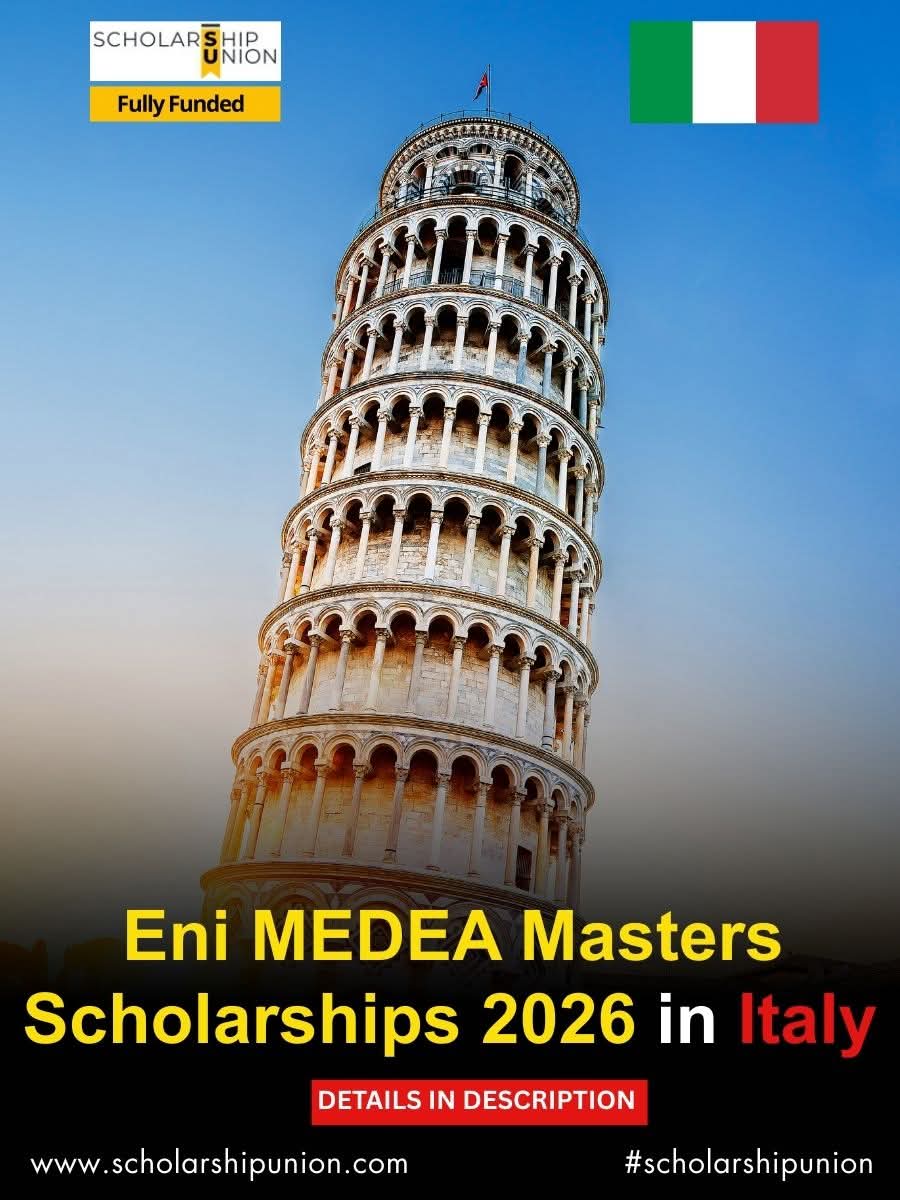 The Eni MEDEA Masters Scholarship 2026 in Italy