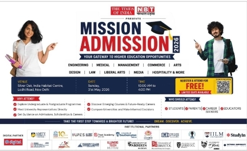 TOI & NBT Mission Admission Expo New Delhi 2026