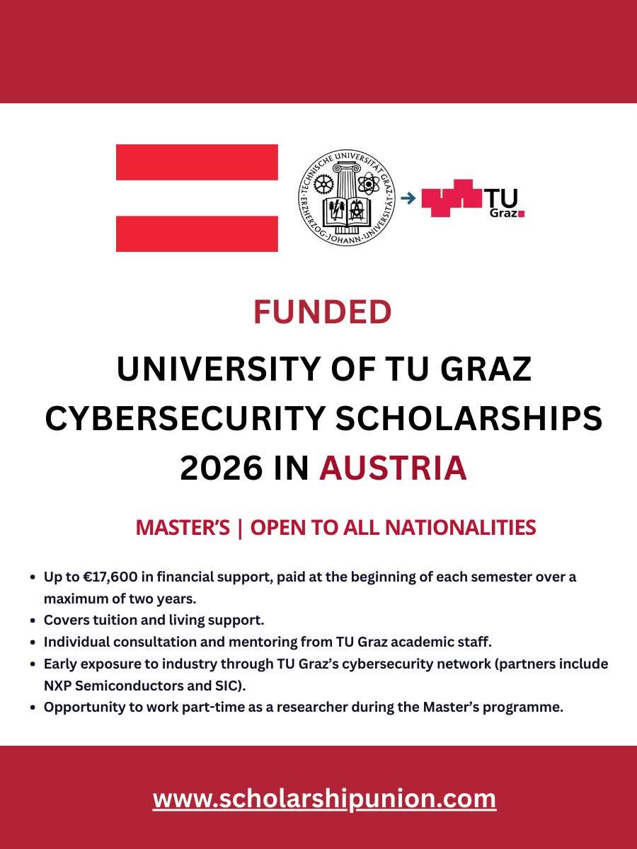 TU Graz Cybersecurity Scholarships 2026 in Austria