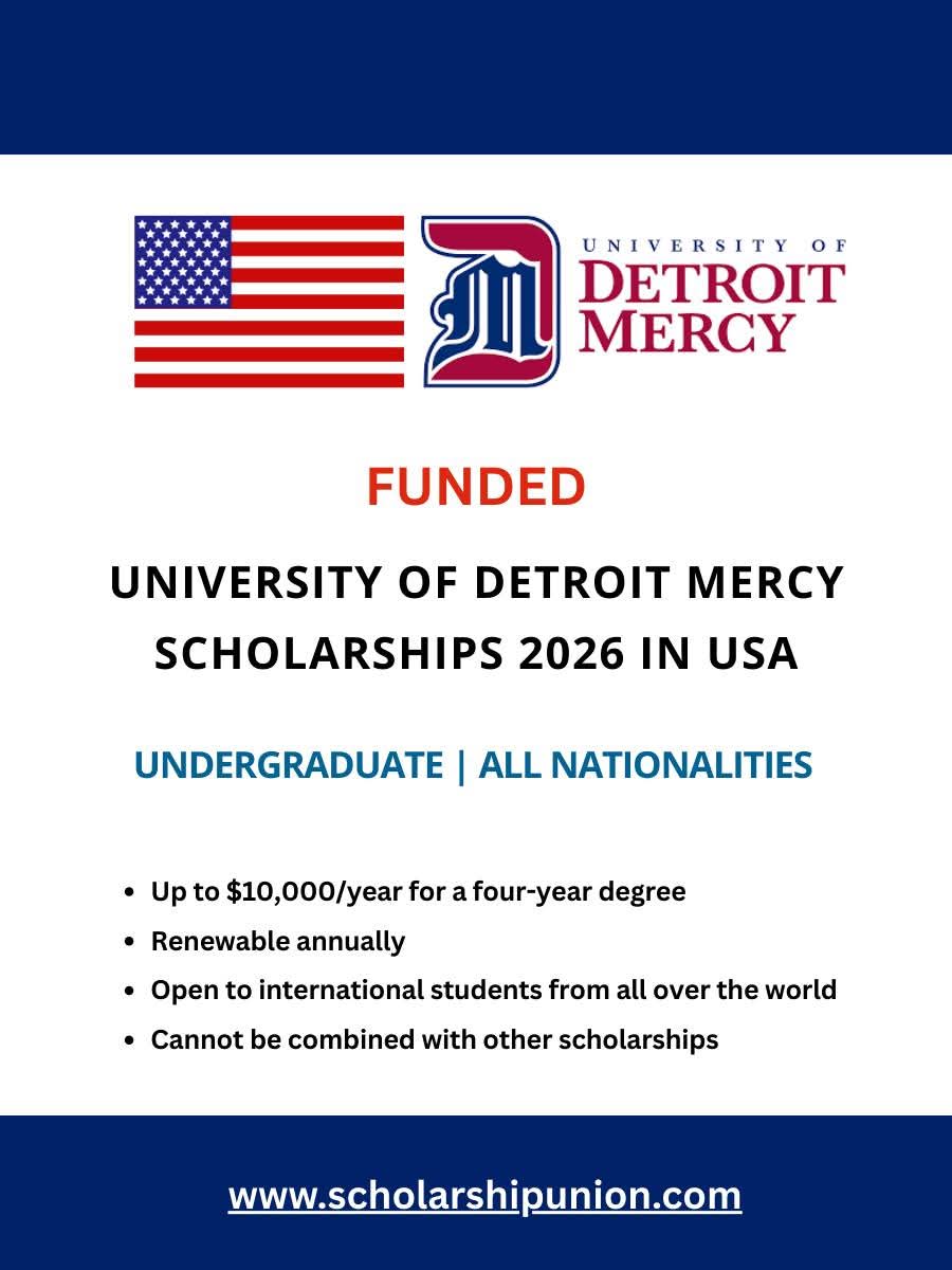 University of Detroit Mercy Scholarships 2026 in USA