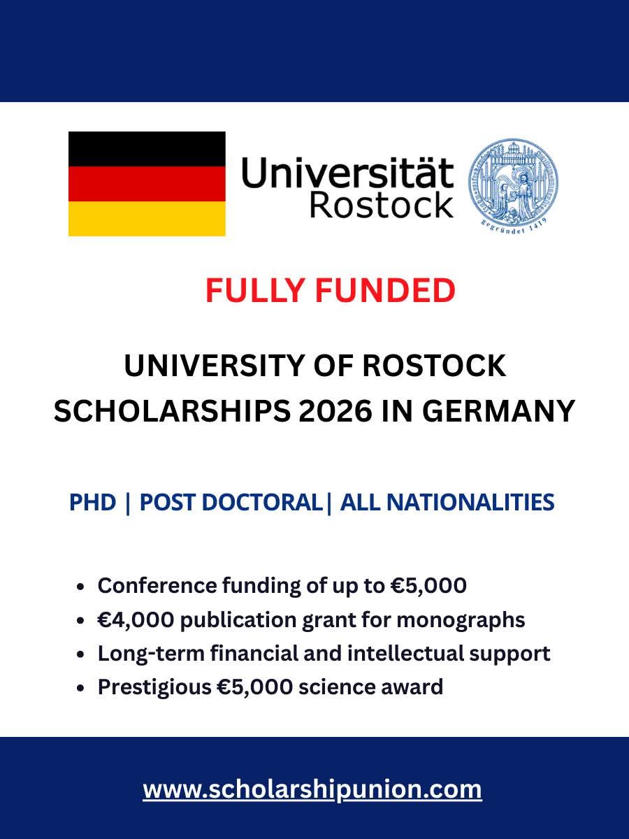 University of Rostock Scholarships 2026 in Germany