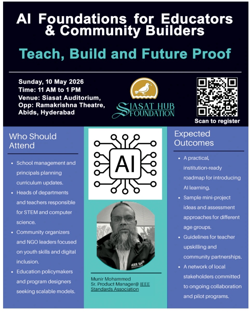 Workshop Notice: AI Foundations for Educators & Community Builders