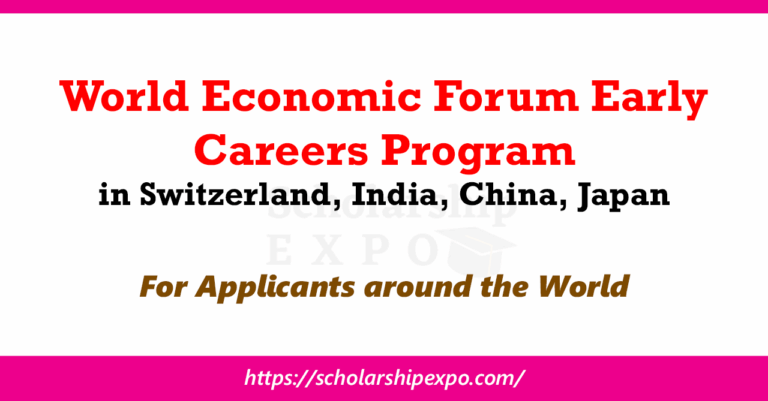 World Economic Forum Early Careers Program 2026