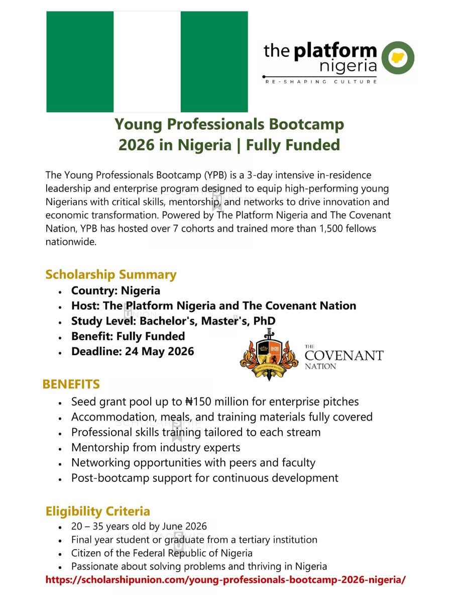 Young Professionals Bootcamp 2026 in Nigeria
