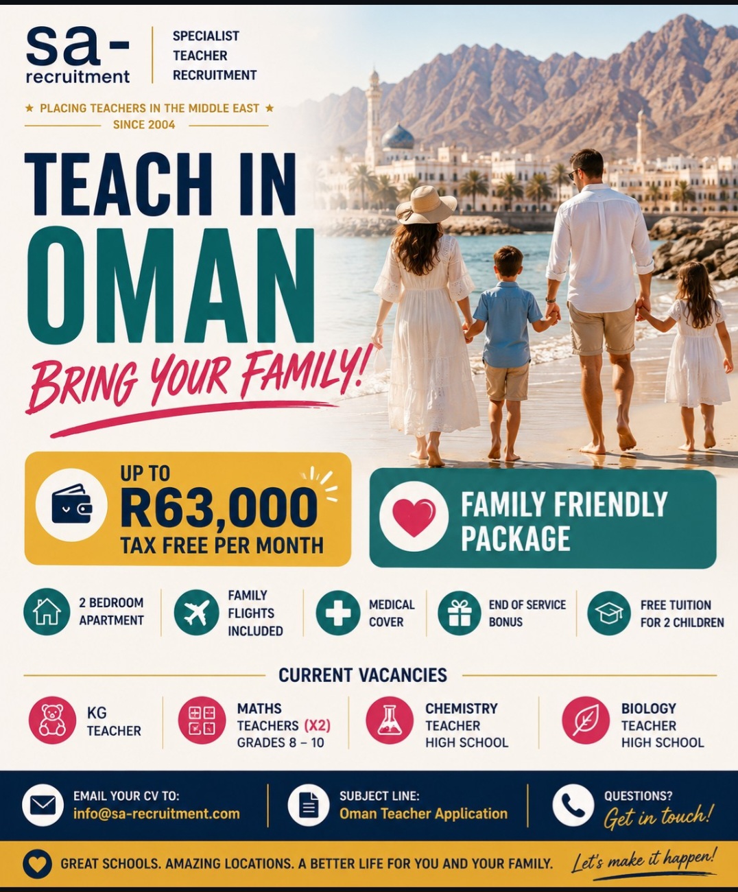 Teachers required for Oman