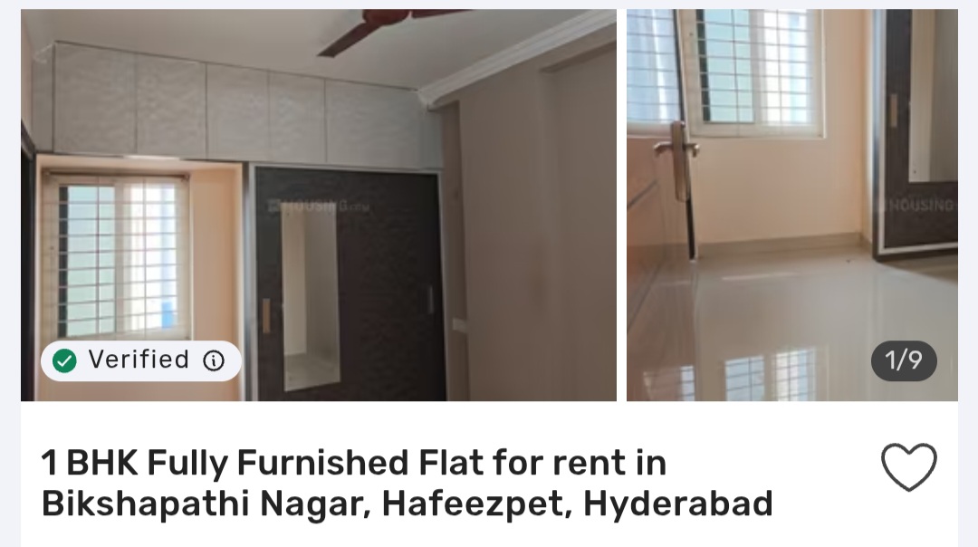 🏡 1 BHK in Hafeezpet