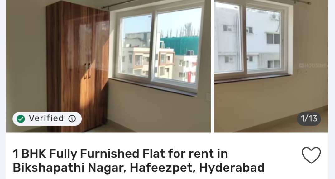 🏠 1 BHK in Hafeezpet