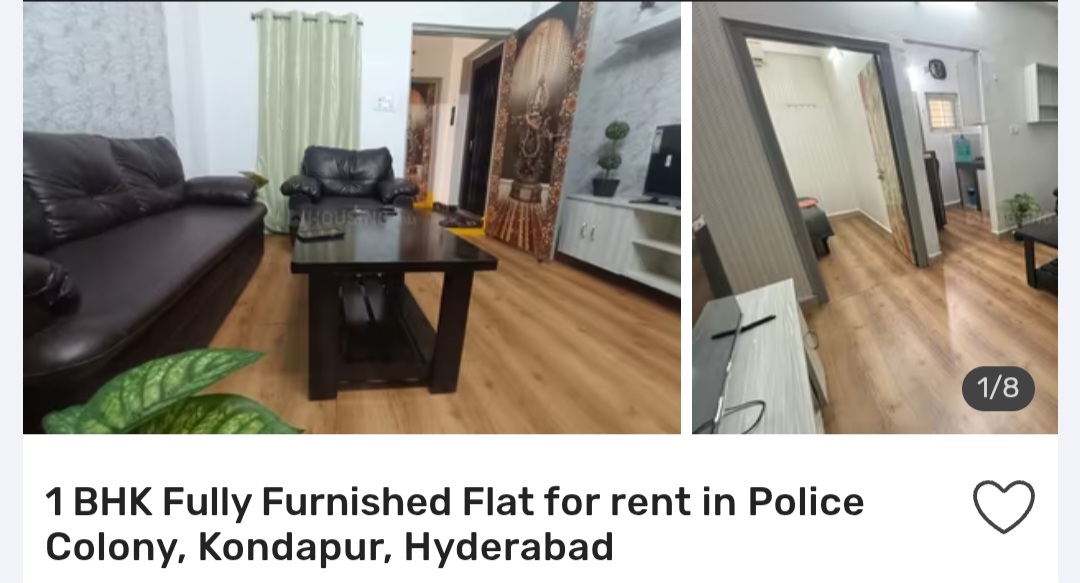 🏠 1 BHK in Police Colony, Kondapur