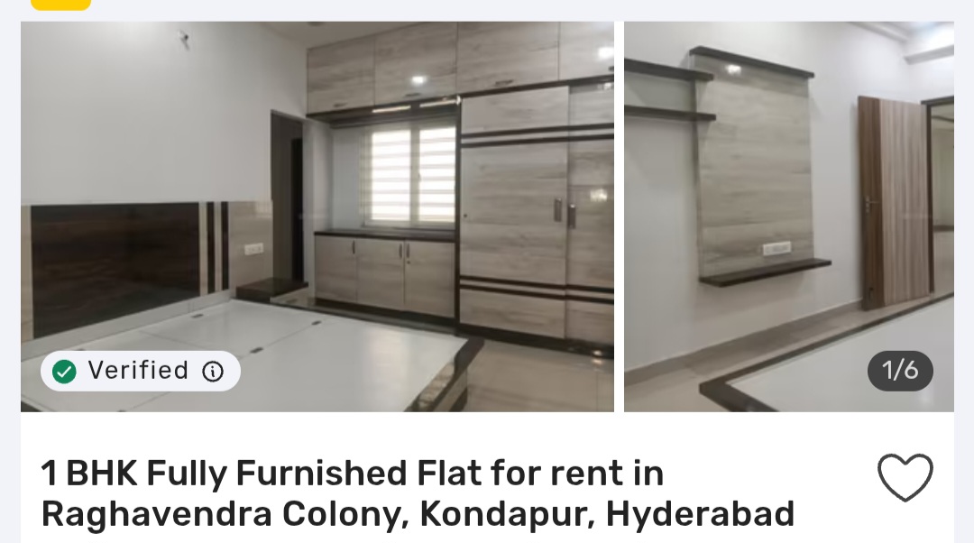 🏡 1 BHK in Raghavendra Colony, Kondapur
