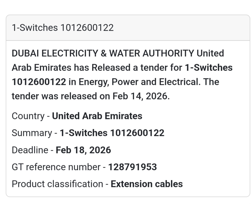 🔌 1-Switches – Energy & Electrical – UAE