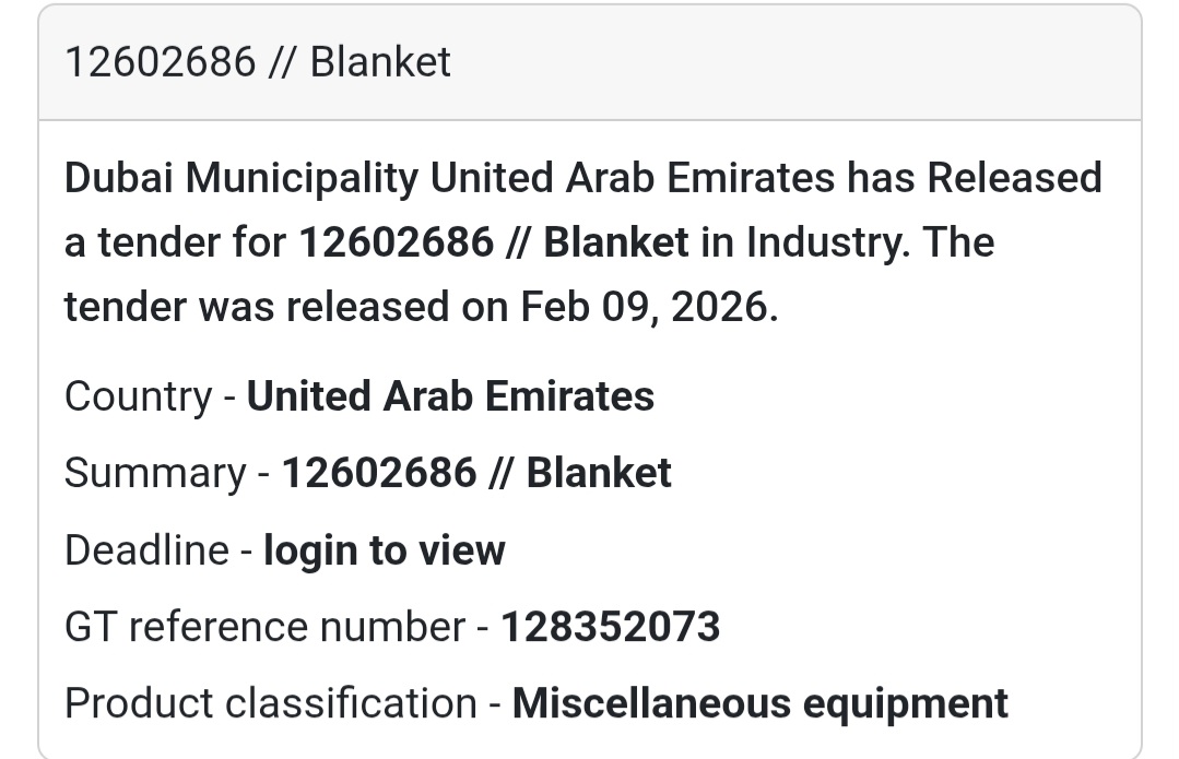 🧺 12602686 – Blanket tender
