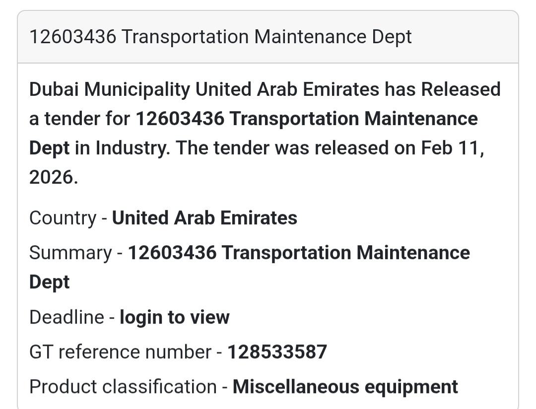 🚧 12603436 – Transportation Maintenance Dept
