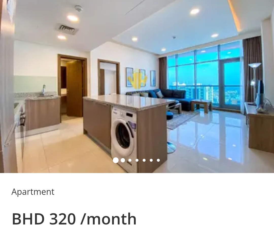 🌊 1BHK | Sea View | 30th Floor | Balcony